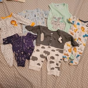 0-3 mos baby boy onsies
